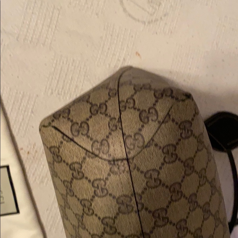 Gucci Reversible Tote with GG Coated Canvas/Black - Picture 7 of 13